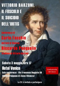 Vittorio Barzoni: Il Foscolo e il suicidio dell'Ortis, 2025